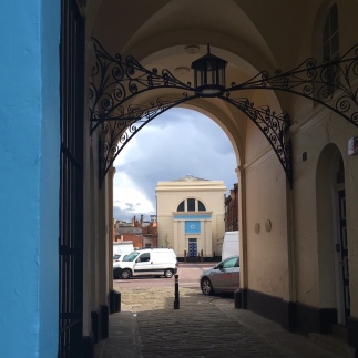 hull blue doorway